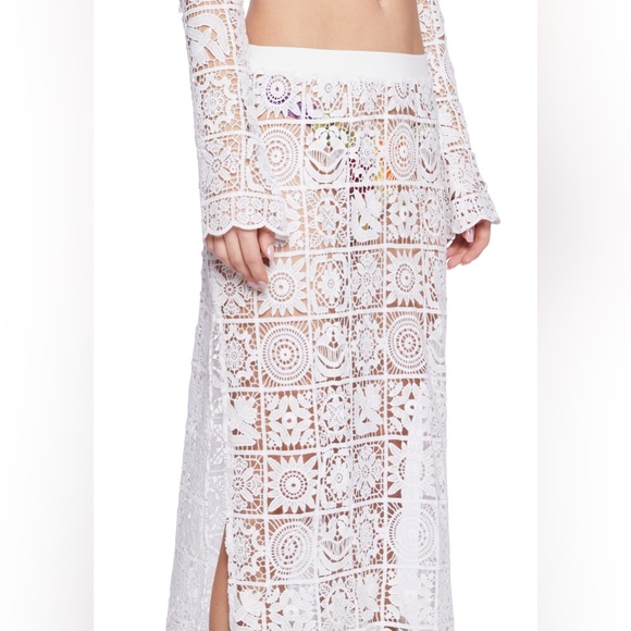 Nwt Country Charm Crochet Maxi Skirt - Picture 6 of 7